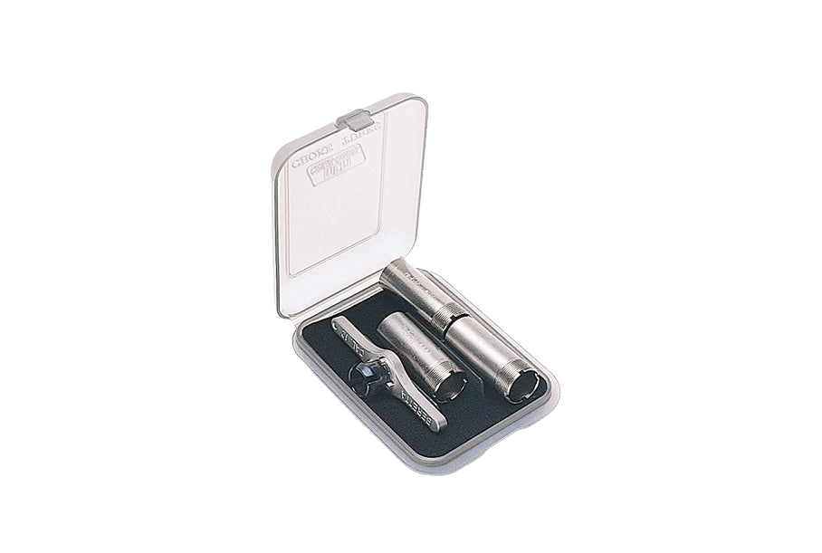 MTM CT3-41 Choke Tube Case holds 3 Extended Chokes, Clear Smoke