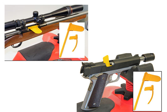 MTM CFP Pistol & Rifle Chamber Indicator Flags 8-pack, Yellow