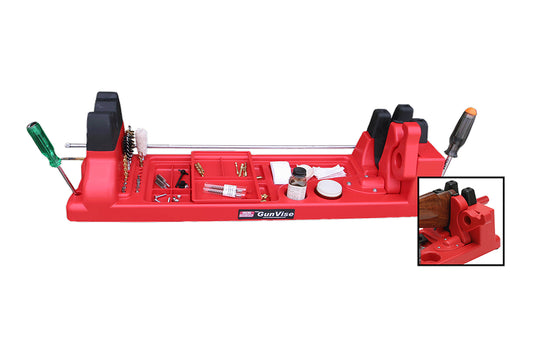 MTM GV30 Gun Vise for Gunsmithing work and Cleaning Kits, Red