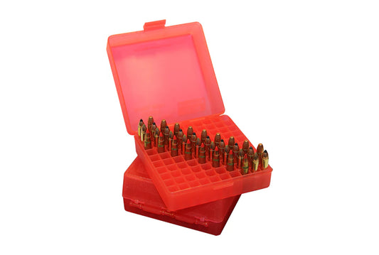 MTM P-100-22 Ammo Box 100 Round Flip Top
