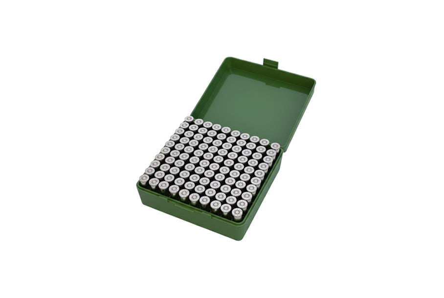 MTM P-100- Pistol Flip-Top 100 Rounds Ammo Box