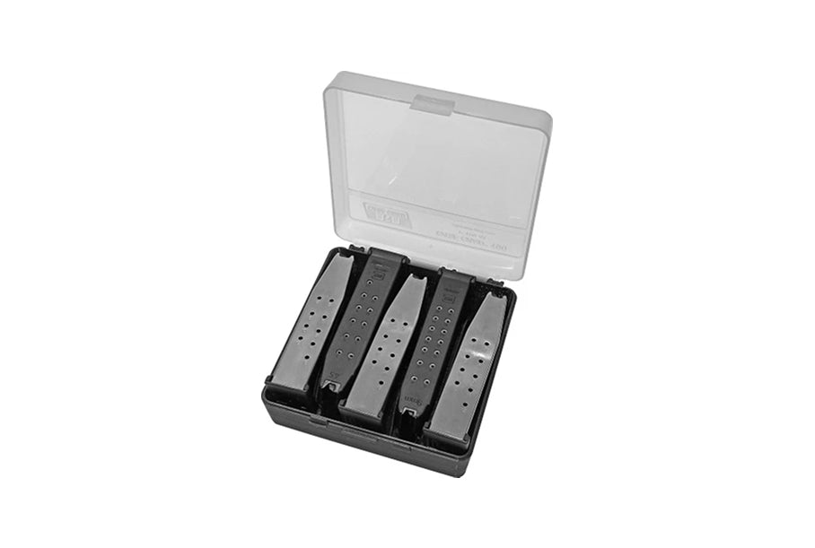 MTM PMC5 Compact Handgun Mag Case, Clear Smoke