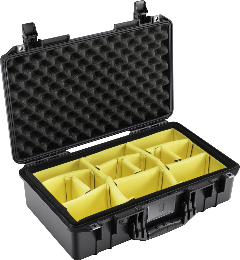 Pelican 1525 Black Padded Dividers UPDATED LATCHES