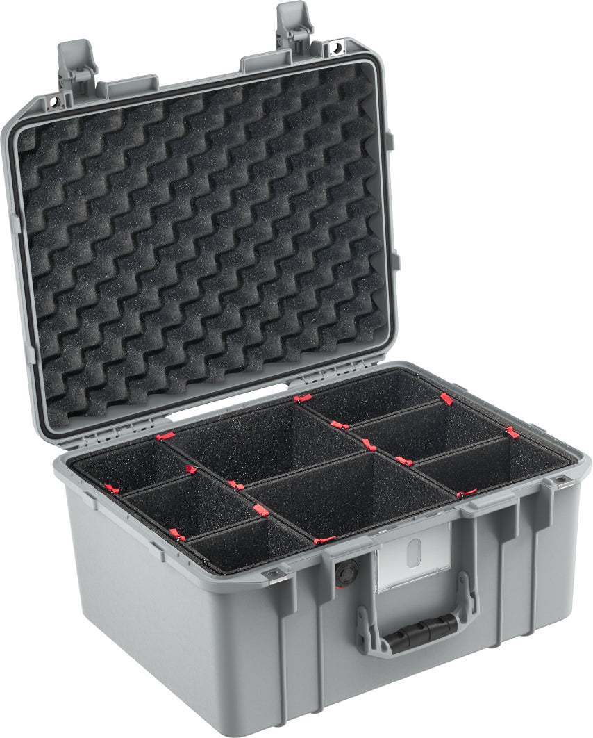 Pelican 1557 Grey Foam UPDATED LATCHES 1