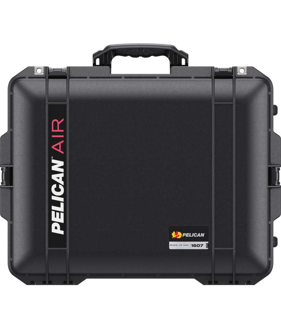 Pelican 1607 Black Front UPDATED LATCHES