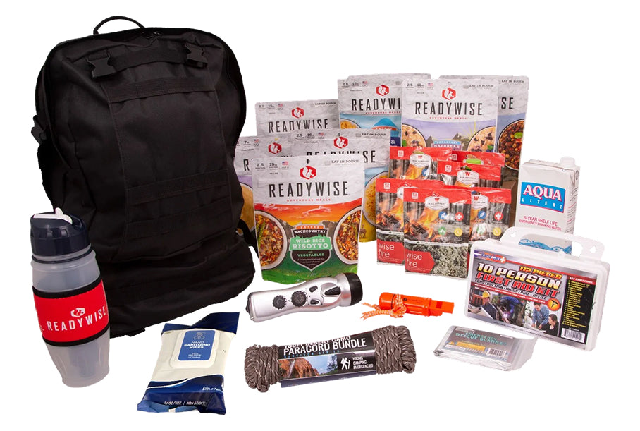 Readywise RW01-635GSG Complete 2 Day Emergency Survival Backpack, Black