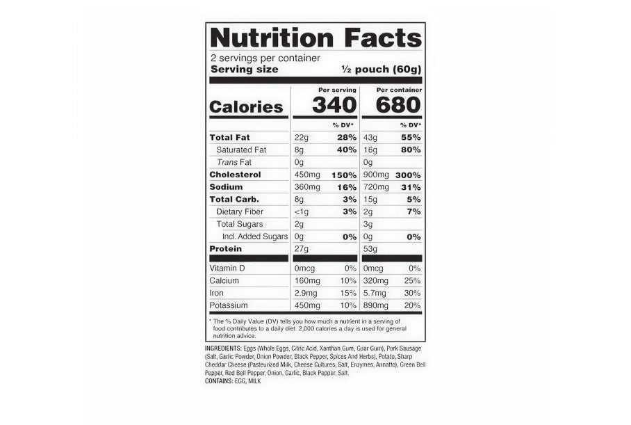 Readywise Outdoor Pro Meal Breakfast Skillet- Reformulated