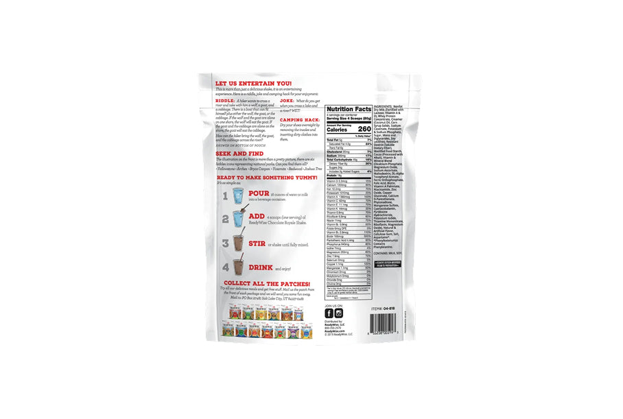 Readywise Chocolate Royale Shake 4 Serving- Single Pouch