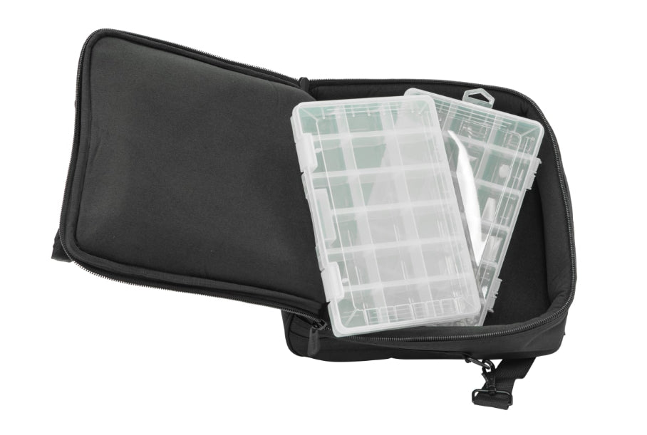 SKB UB1212 Large Universal Fish Tackle Bag Opened with Tackle Boxes 2