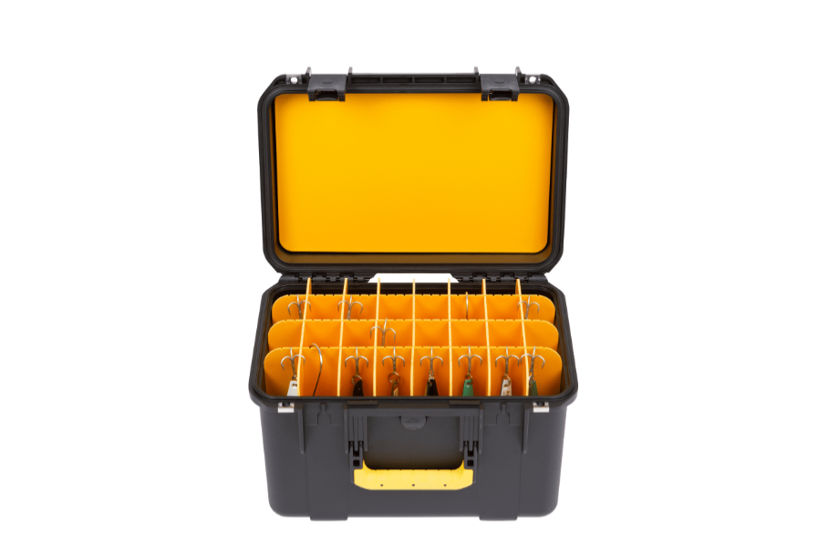 SKB iSeries 1610 Deep Watertight Fishing Lure Storage Case 10" Deep Opened Front