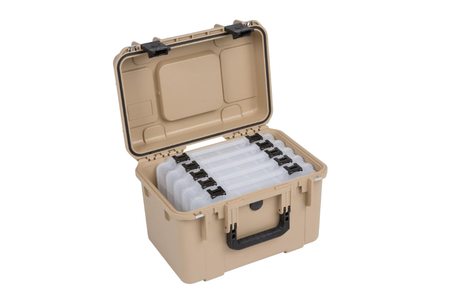 SKB iSeries 1610 Deep Watertight Fishing Tackle Box 10" Deep Opened Angle