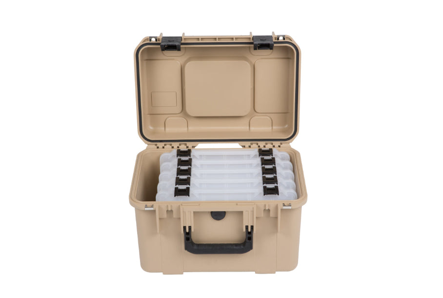 SKB iSeries 1610 Deep Watertight Fishing Tackle Box 10" Deep Opened Front