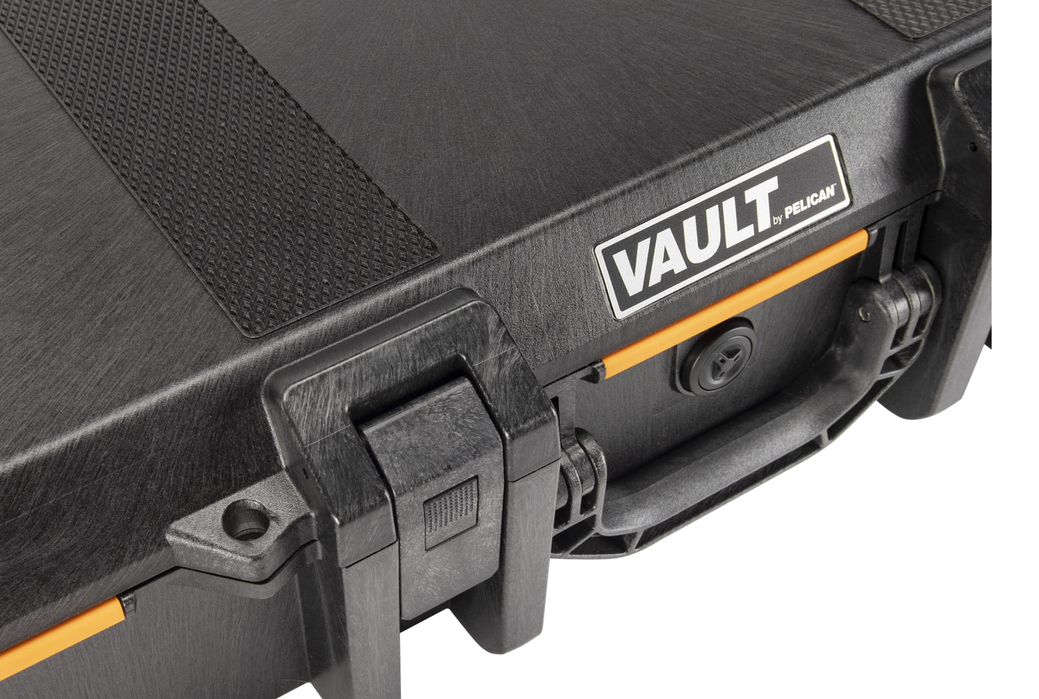 Pelican V700 Takedown Case in black close up latch