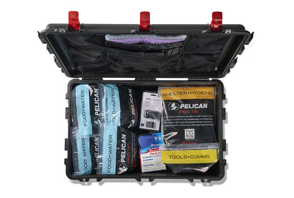 Pelican SRVL4 4-Person Emergency Kit, Black w/ Red