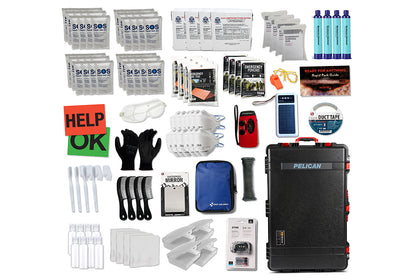 Pelican SRVL4 4-Person Emergency Kit, Black w/ Red
