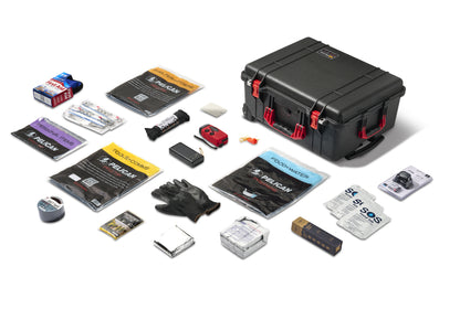 Pelican SRVL4 4-Person Emergency Kit, Black w/ Red