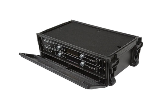 SKB 1SKB-iSF2U Injection Molded 2U Studio Flyer Rack Case