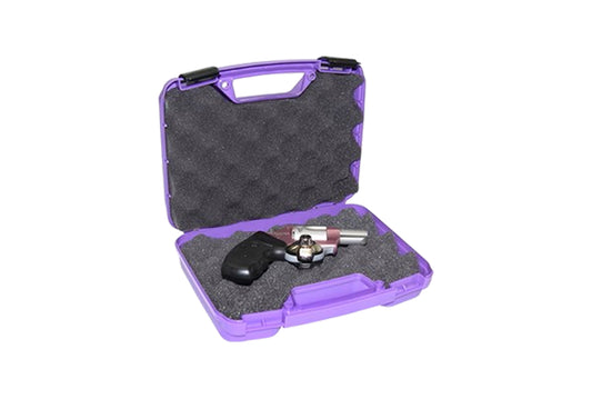 MTM 805-25 Handgun Case, Single up to 4" Revolver or Pistol, Purple