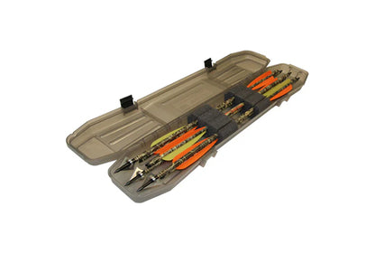 MTM BTBC-41 Traveler Bolt Case, 6 Crossbow Bolt up to 24.25", Clear Smoke