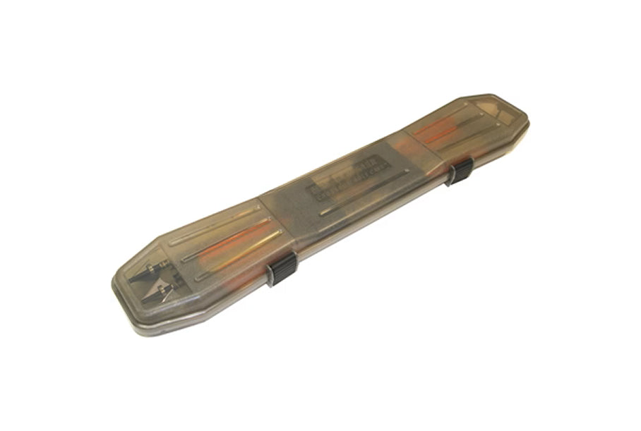 MTM BTBC-41 Traveler Bolt Case, 6 Crossbow Bolt up to 24.25", Clear Smoke