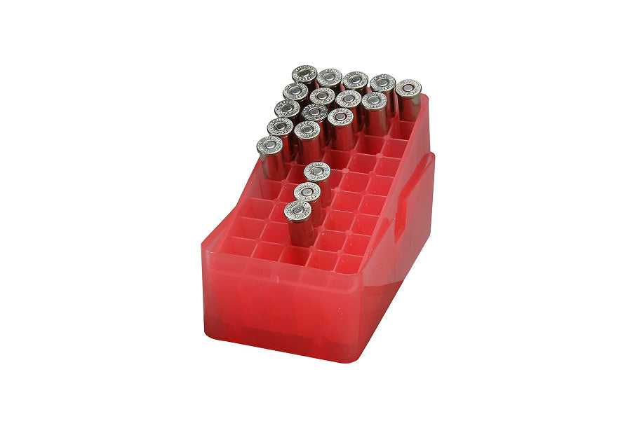 MTM E50-38-29 Slip-Top Ammo Box, 50 Round Square Hole 38 - 357