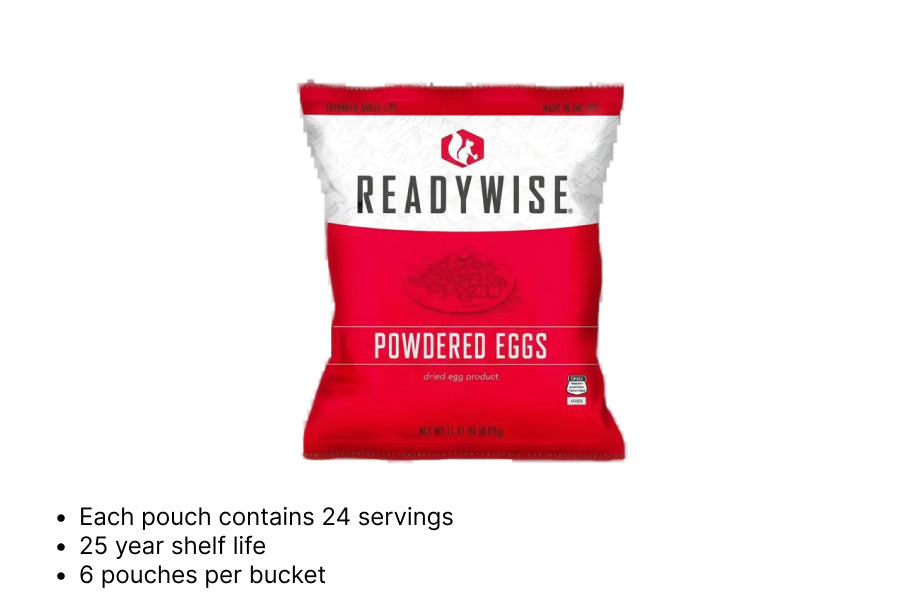 Readywise 144 Serving Powdered Eggs Bucket