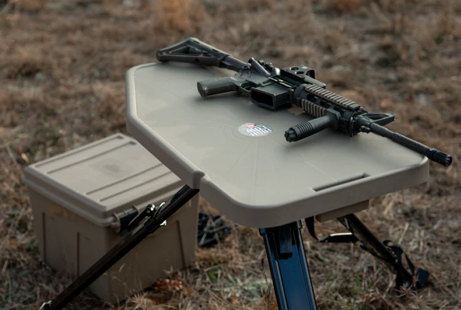MTM HLST Adjustable High-Low Shooting Table (TABLE ONLY), Dark Earth