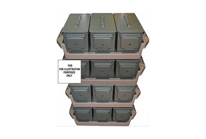 MTM MAC Ammo Can Tray, Holds 3-4 Cans (Ammo Cans Sold Separately)