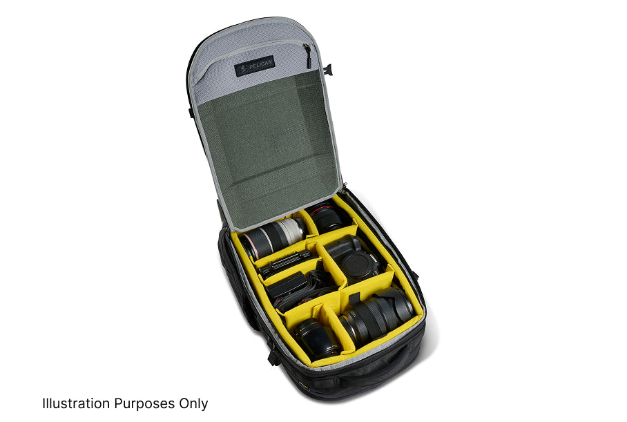 Pelican Aegis 25L Padded Divider Insert for PX25, Black w/ Yellow
