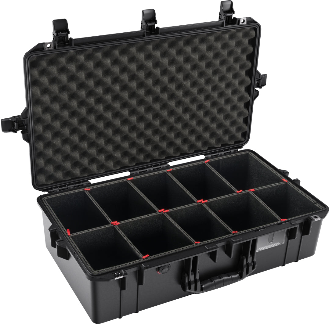 Pelican 1605 Black TrekPak UPDATED LATCHES