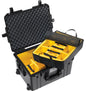 Pelican 1607 Black Padded Dividers UPDATED LATCHES