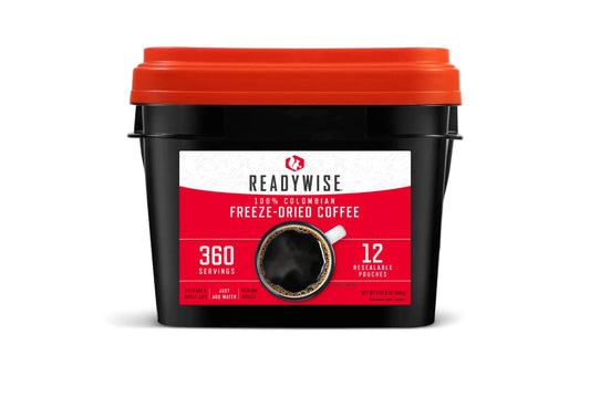 Readywise 360 Servings Freeze Dried Coffee Bucket