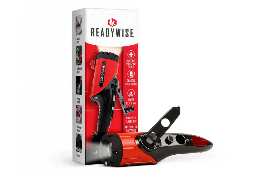 Readywise RW01-629GSG Multi-Function Flashlight, Red
