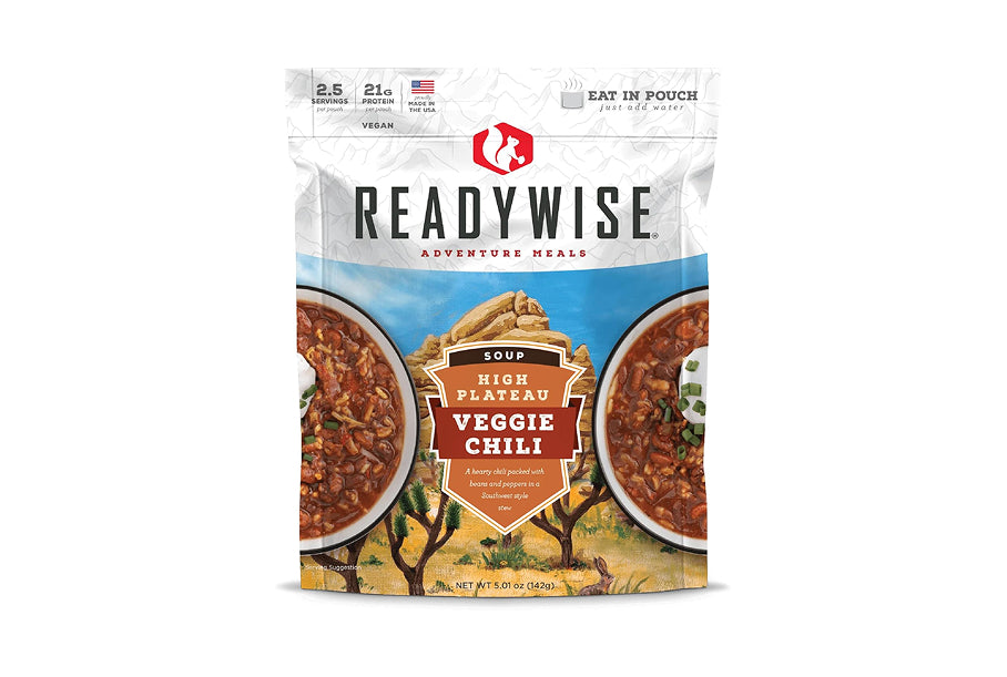 ReadyWise RW03-911 Trailhead High Plateau Veggie Chili Soup- Single Pouch