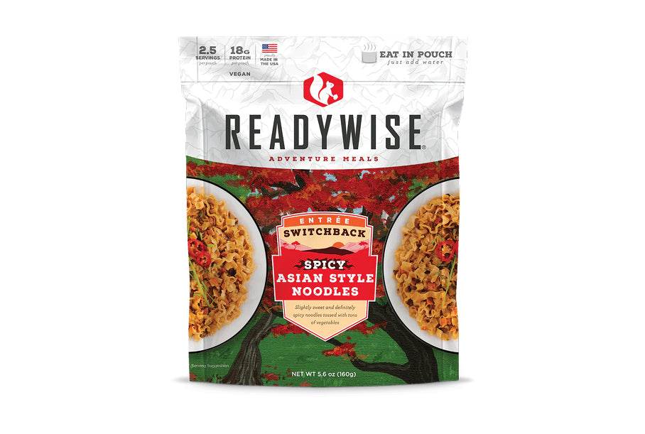 Snode Rw03 ReadyWise RW03-915 Switchback Spicy Asian Style Noodles- Single Pouch ...
