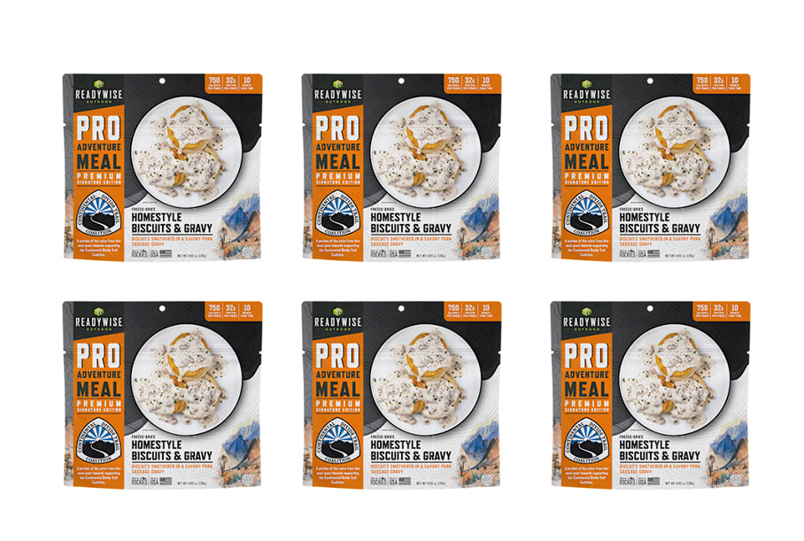 Readywise Outdoor Pro Meal Homestyle Biscuits & Gravy w/ Sausage- Reformulated