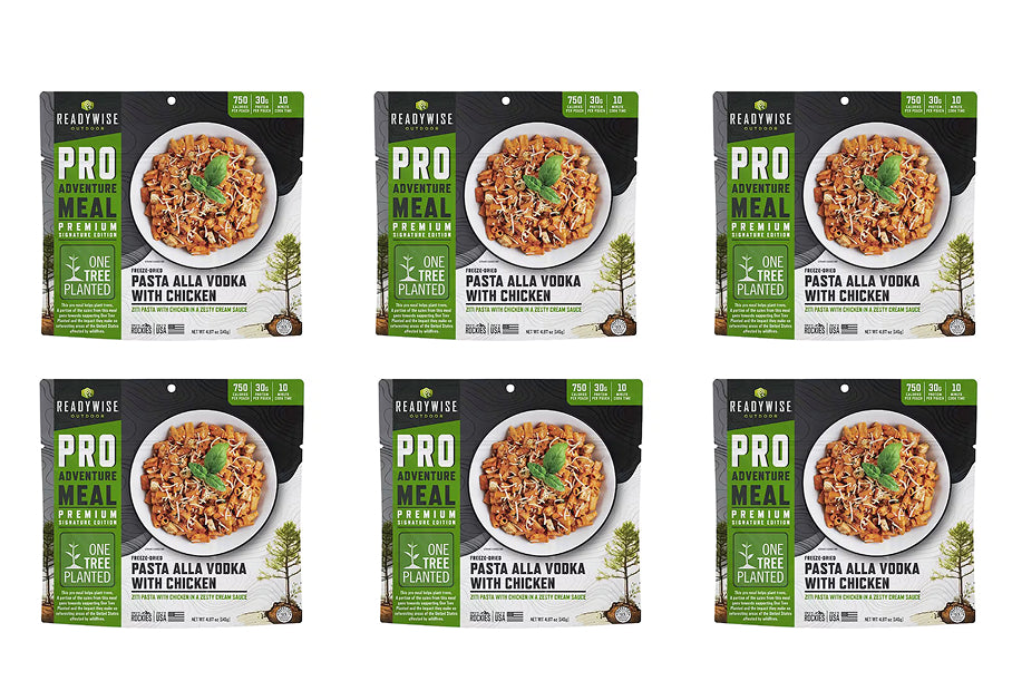 Readywise Outdoor Pro Meal Farfalle alla Vodka w/ Chicken- Reformulated