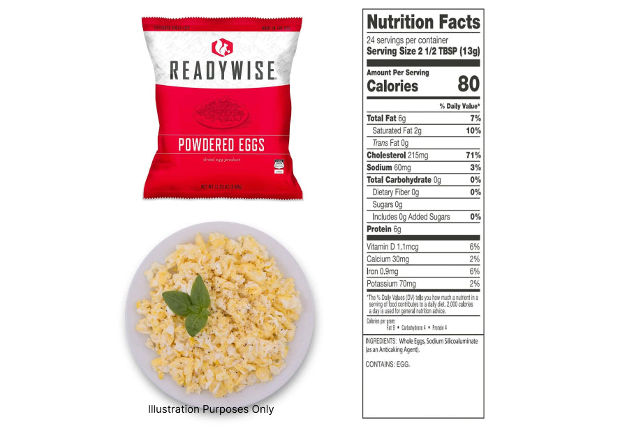 Readywise 144 Serving Powdered Eggs Bucket