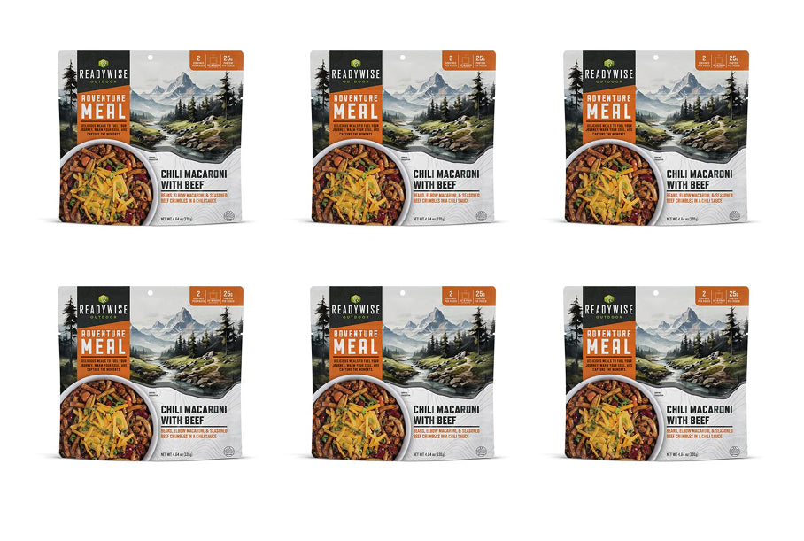 Readywise CP 2 Serve Chili Mac with Beef- Reformulated