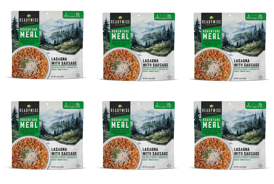 Readywise CP 2 Serve Lasagna with Sausage- Reformulated