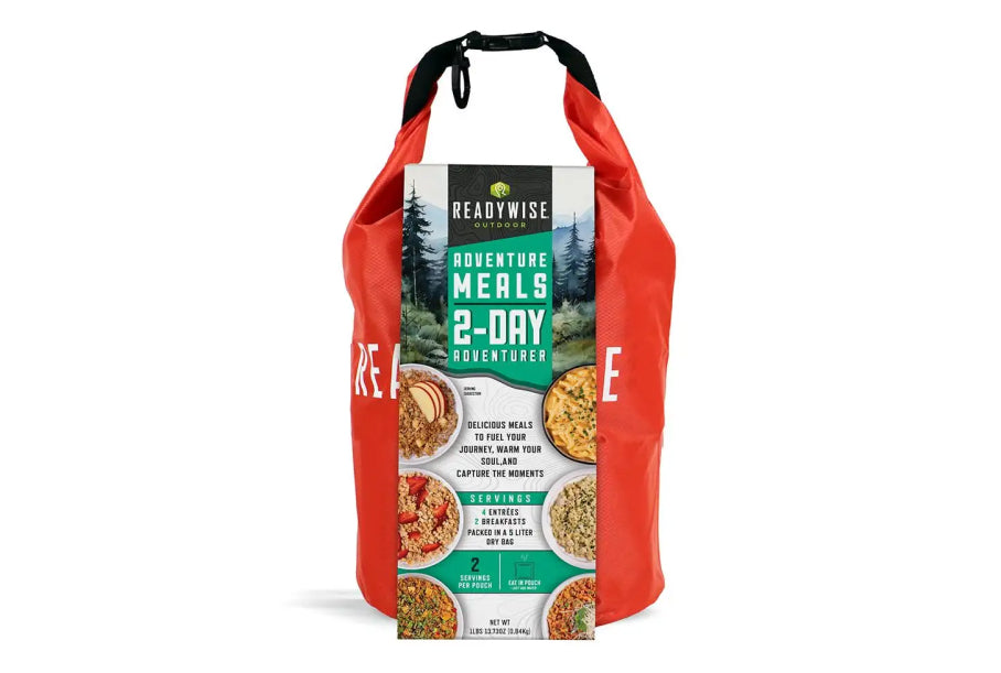 Readywise CP 2 Day Outdoor Adventure Kit with Dry Bag, Red