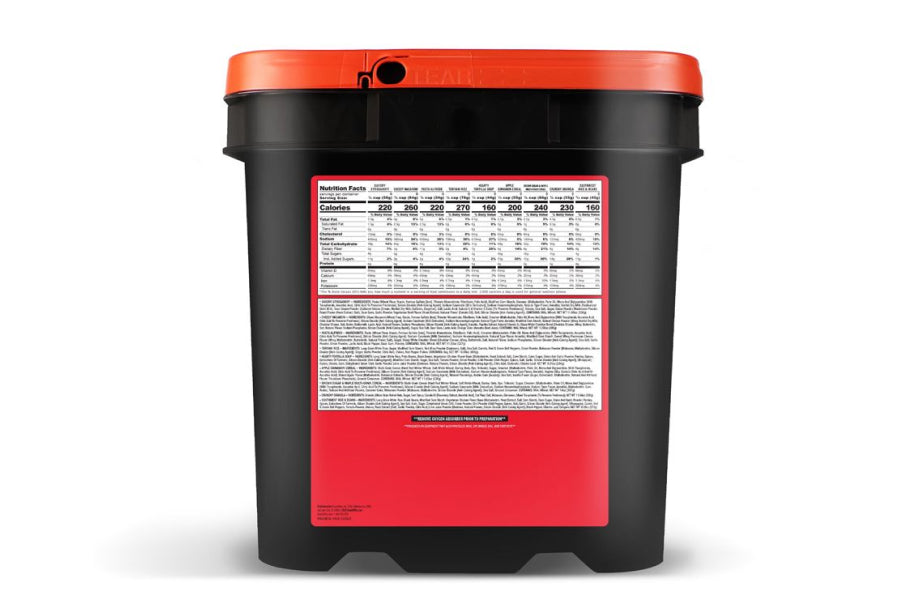 Readywise 84 Serving Breakfast & Entrée Grab and Go Food Bucket