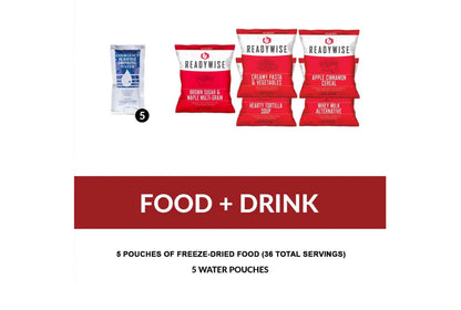 Readywise RW10-622GSG(CAMO) 64-Piece Survival Back Pack, Camo