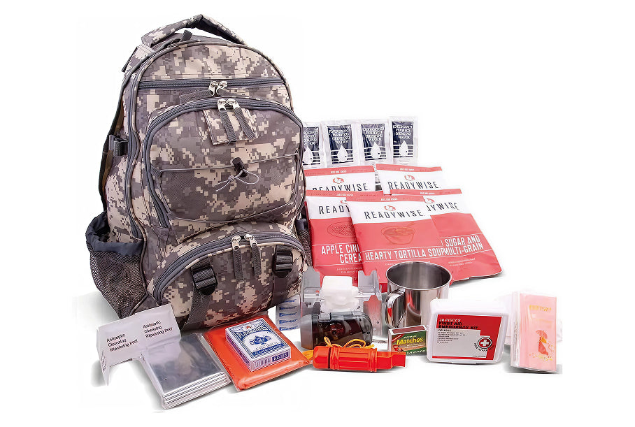 Readywise RW10-622GSG(CAMO) 64-Piece Survival Back Pack, Camo