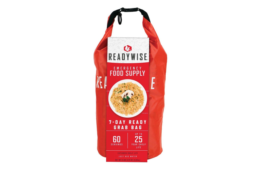 Readywise 7 Day Emergency Breakfast & Entrée Grab and Go Dry Bag (60 Servings)