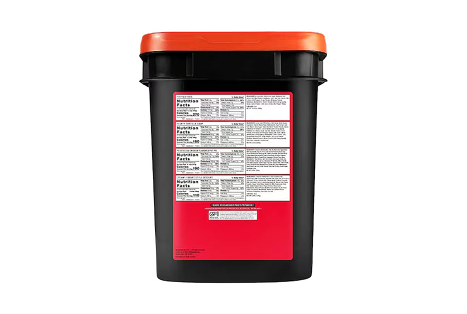 ReadyWise Gluten Free 84 Serving Breakfast and Entree Grab & Go Bucket