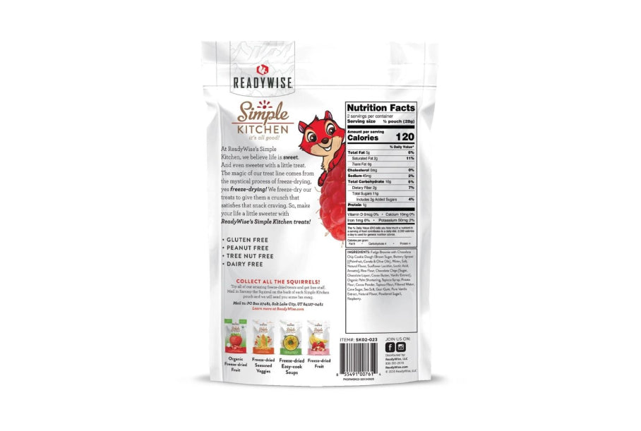 Readywise Simple Kitchen Raspberries & Brownie Bites