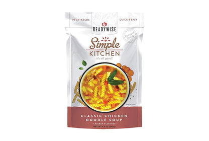 Readywise Simple Kitchen Vegetarian Chicken Noodle Soup- Reformulated