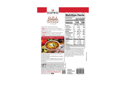 Readywise Simple Kitchen Hearty Chili- Reformulated