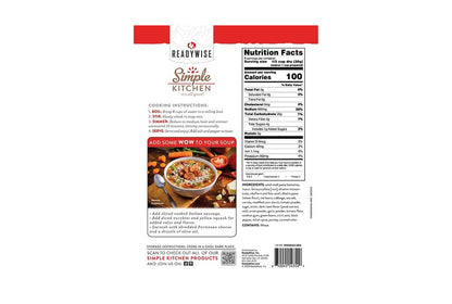 ReadyWise Simple Kitchen Minestrone Soup- Reformulated